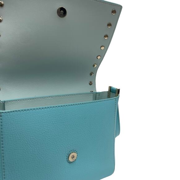 Kate Spade New York Sanders Place Avva Studded Crossbody Blue Gold FLAWED - Picture 6 of 7